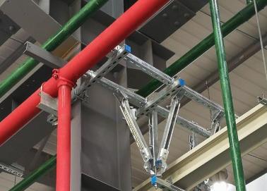 青州该抗震支架的整体式支吊架结构协调性好